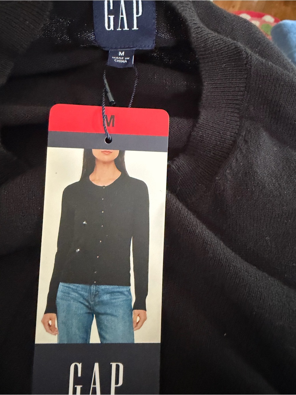 GAP Black Button Down Cardigan - Picture 2 of 2